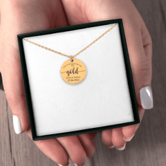 50th Gold Anniversary Coin Necklace