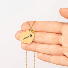 Heart Necklace with Birthstone