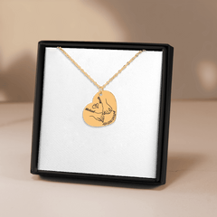 Our first christmas together Heart Necklace