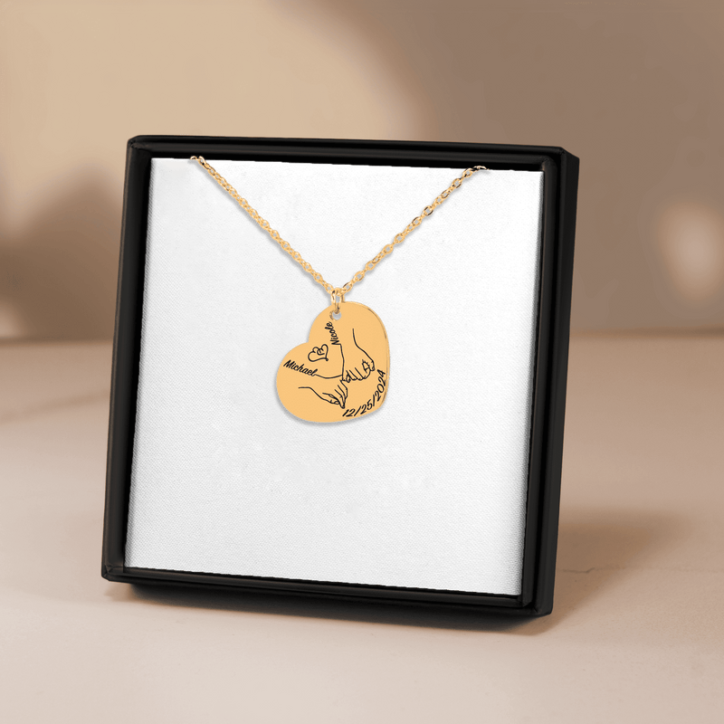 Our first christmas together Heart Necklace