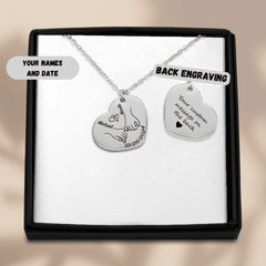 Our first christmas together Heart Necklace