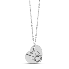 Our first christmas together Heart Necklace